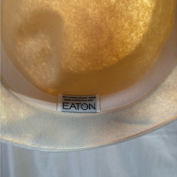 Eaton Vintage Cream Fedora Wool Women's Hat - Picture 6 of 9